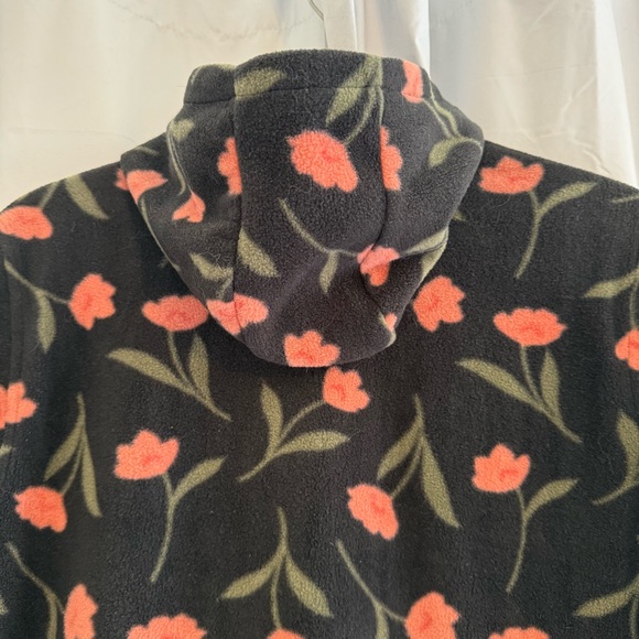 O’Neill Josie Floral Fleece Half Zip Hooded Pullover Women’s Medium - Picture 4 of 9